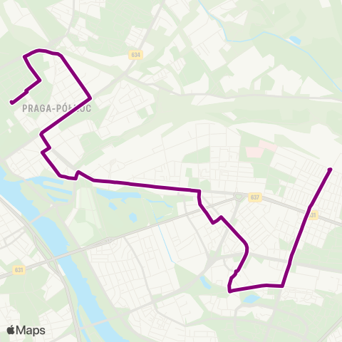 ZTM Warszawa PKP Olszynka Grochowska – Pl. Hallera map