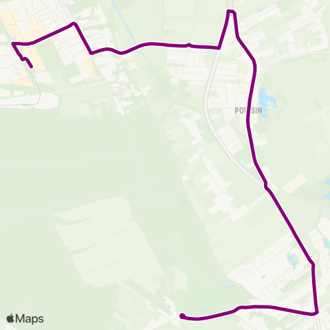 ZTM Warszawa Ogród Botaniczny – Os. Kabaty map