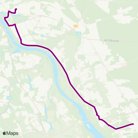 ZTM Warszawa Dw. Wschodni (Lubelska) – Falenica map