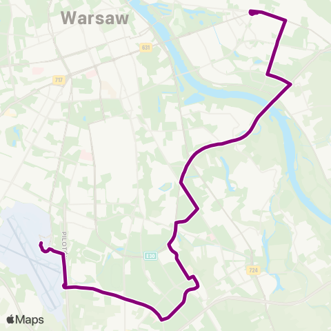 ZTM Warszawa Lotnisko Chopina – Wiatraczna map