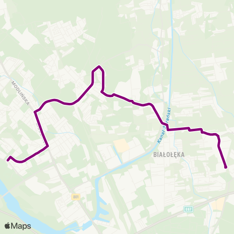 ZTM Warszawa Os. Derby – Tarchomin map
