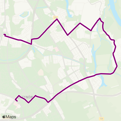 ZTM Warszawa Metro Wilanowska – Centrum Onkologii map