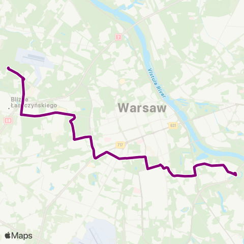 ZTM Warszawa Siekierki - Sanktuarium – Stare Bemowo map