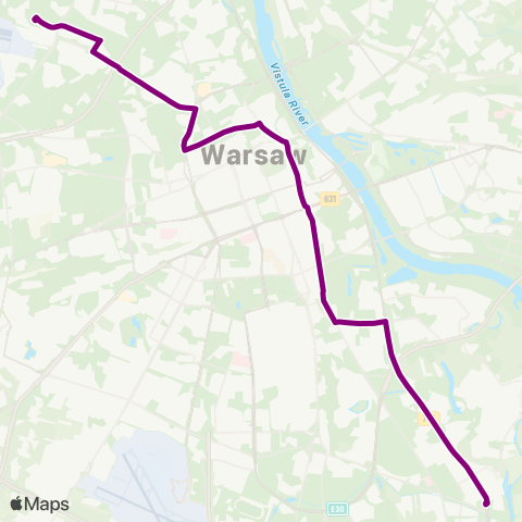 ZTM Warszawa Wilanów – Chomiczówka map