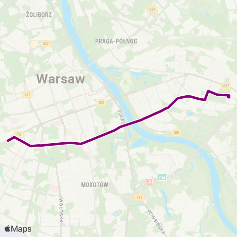 ZTM Warszawa Rondo Zesłańców Syberyjskich – Witolin map