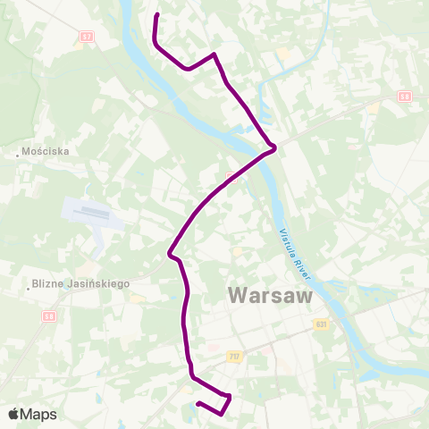 ZTM Warszawa Szczęśliwice – Nowodwory map