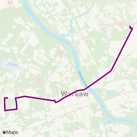 ZTM Warszawa CH Marki – Znana map