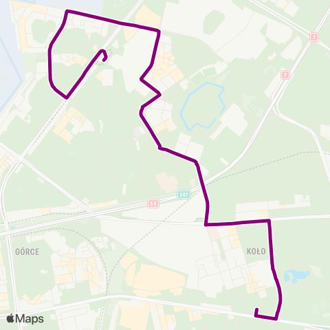 ZTM Warszawa Metro Księcia Janusza – Nowe Bemowo map