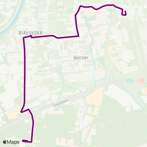 ZTM Warszawa Metro Bródno – Grodzisk map