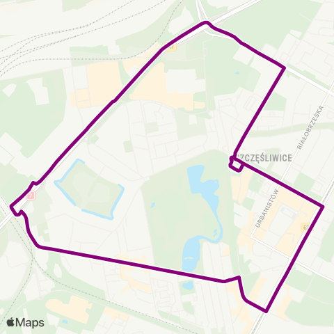 ZTM Warszawa Szczęśliwice – Szczęśliwice map
