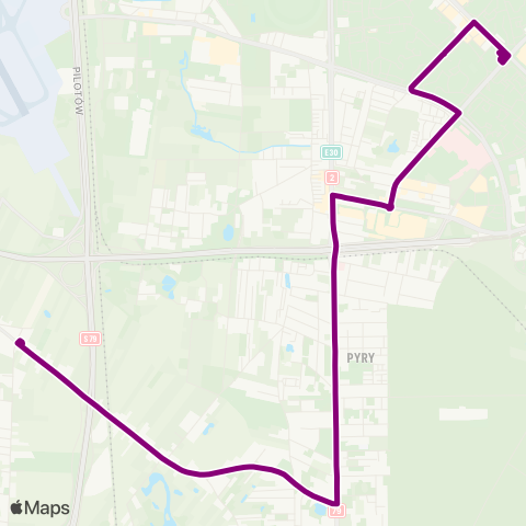 ZTM Warszawa Dawidy – Ursynów Płd. map
