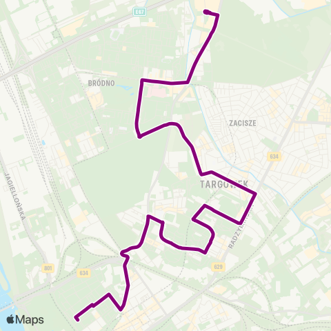 ZTM Warszawa CH Targówek – Pl. Hallera map