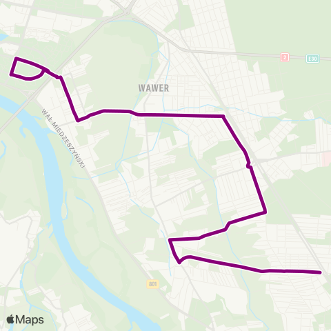 ZTM Warszawa PKP Radość – Gocław map