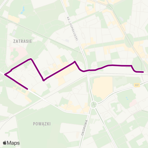 ZTM Warszawa Pl. Niemena – Dw. Gdański (Rydygiera) map