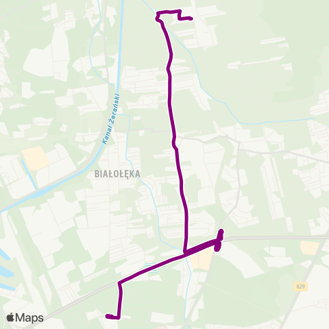 ZTM Warszawa Os. Zielona Dolina – Metro Bródno map