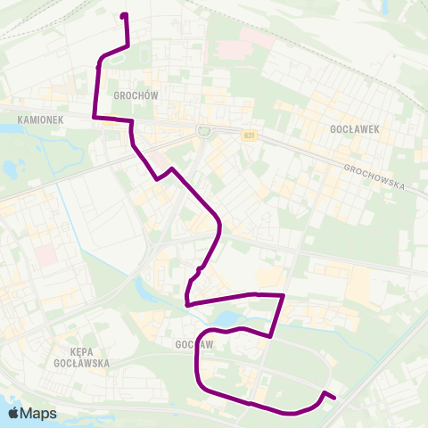 ZTM Warszawa Kamionek – Gocław map