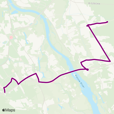 ZTM Warszawa Pileckiego – Międzylesie map