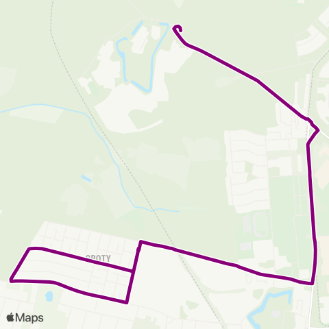 ZTM Warszawa Groty – Fort Radiowo map