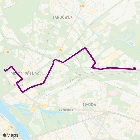 ZTM Warszawa Utrata – Pl. Hallera map