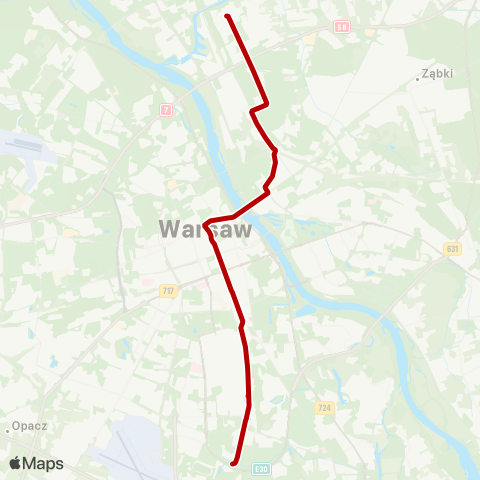 ZTM Warszawa Żerań Wschodni – Wyścigi map