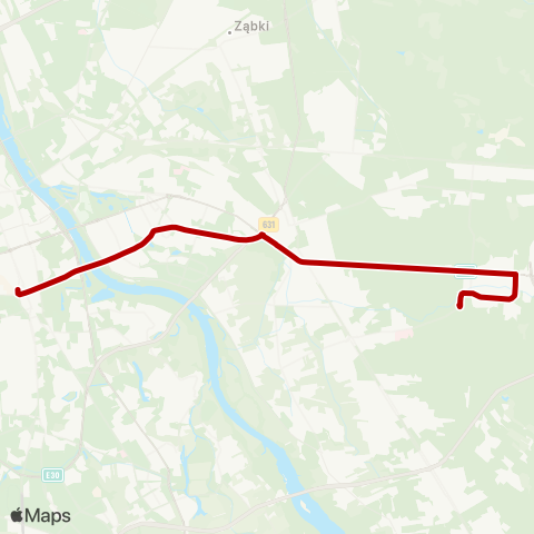 ZTM Warszawa Metro Politechnika – Stara Miłosna (Graniczna) map