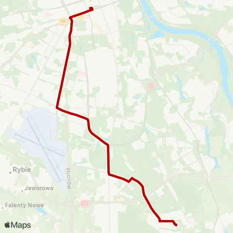 ZTM Warszawa Os. Kabaty – Dw. Centralny map
