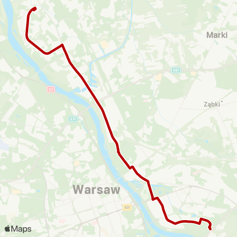 ZTM Warszawa Winnica – Gocław map