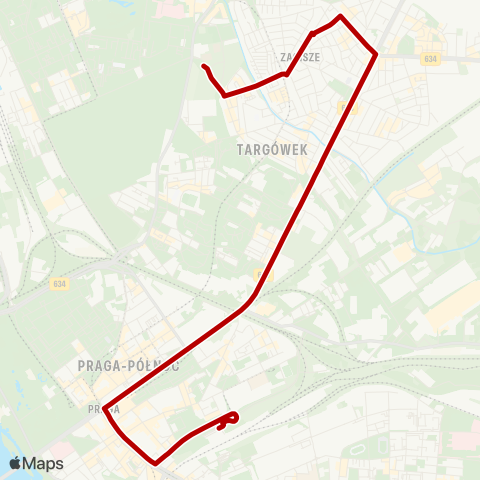 ZTM Warszawa Dw. Wschodni (Kijowska) – Gilarska map
