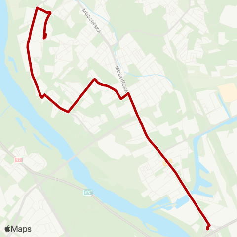 ZTM Warszawa Żerań FSO – Nowodwory map