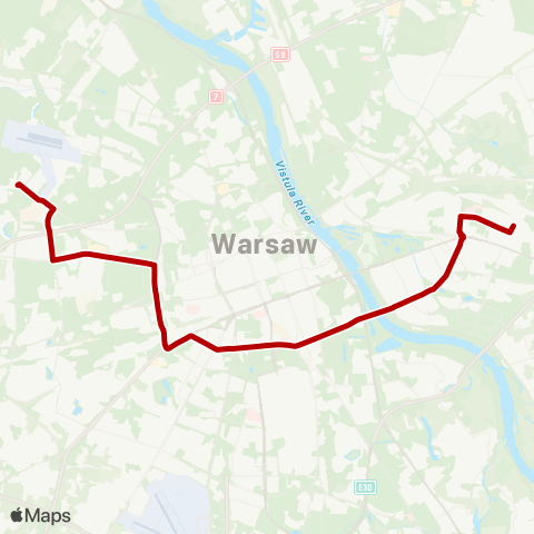 ZTM Warszawa PKP Olszynka Grochowska – Stare Bemowo map
