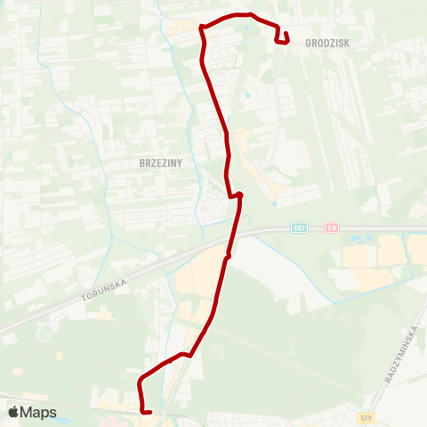 ZTM Warszawa Metro Kondratowicza – Grodzisk map