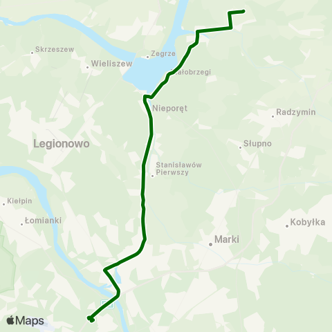 ZTM Warszawa Nowe Załubice Opolska – Metro Marymont map