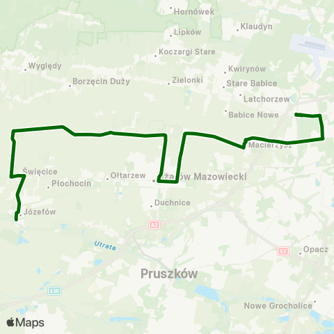 ZTM Warszawa Wolica k. Płochocina – Os. Górczewska map