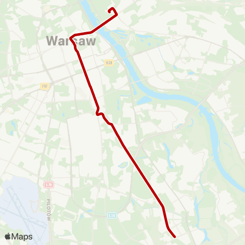 ZTM Warszawa Ratuszowa - Zoo – Miasteczko Wilanów map