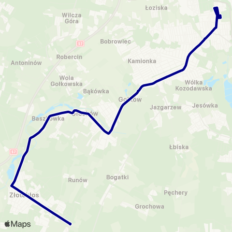 ZTM Warszawa Piaseczno Zgoda – Henryków-Urocze map