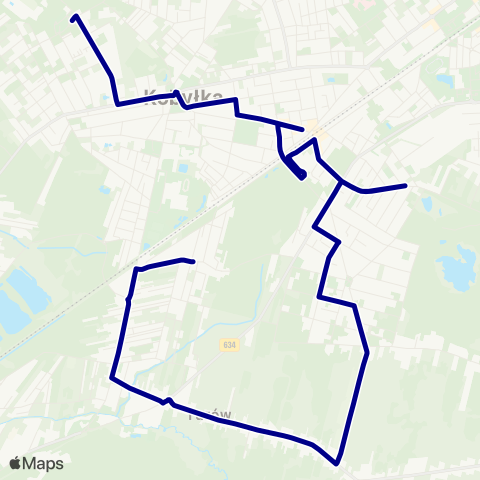 ZTM Warszawa Kobyłka Kordeckiego – Kobyłka Borysów map