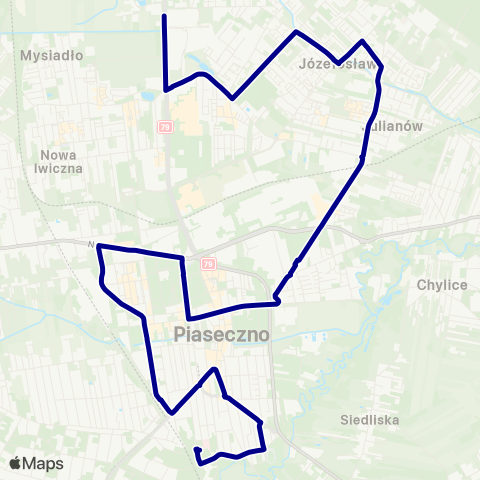 ZTM Warszawa Piaseczno Szpital – Dąbrówka map
