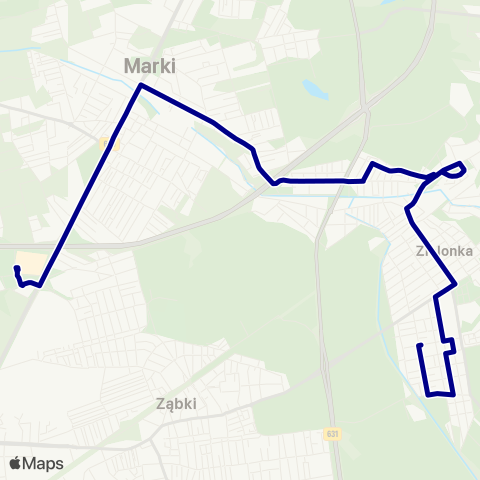 ZTM Warszawa CH Marki – Zielonka 11 Listopada map