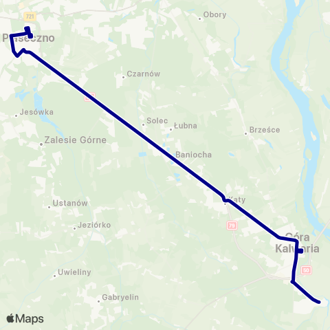 ZTM Warszawa Piaseczno Zgoda – Góra Kalwaria Rynek map