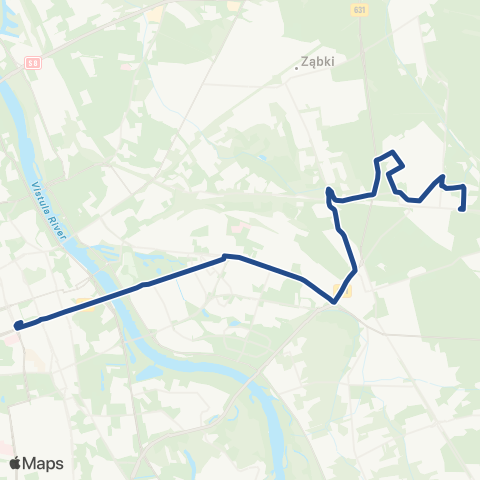 ZTM Warszawa Rembertów - Kolonia – Dw. Centralny map