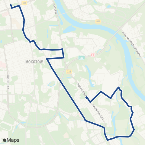 ZTM Warszawa Sadyba – Dw. Centralny map
