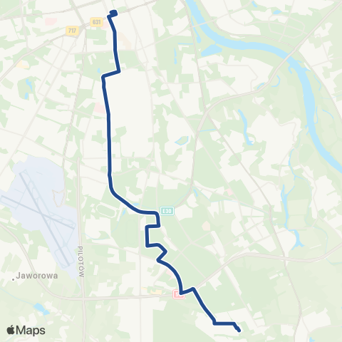 ZTM Warszawa Os. Kabaty – Dw. Centralny map