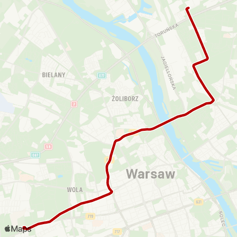 ZTM Warszawa Annopol – Cm. Wolski map