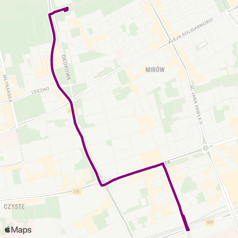 ZTM Warszawa Pl. Starynkiewicza – Esperanto map