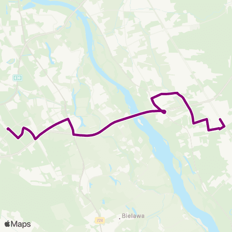 ZTM Warszawa Ursynów Płd. – PKP Falenica map