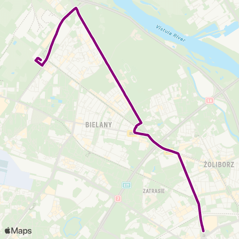 ZTM Warszawa Rondo „Radosława” – Metro Młociny map