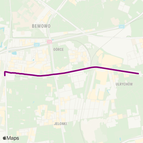 ZTM Warszawa Metro Księcia Janusza – Os. Górczewska map