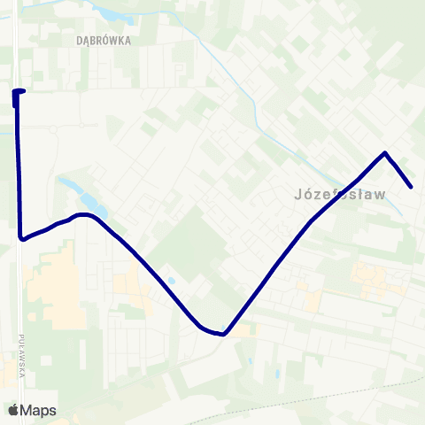 ZTM Warszawa Józefosław Julianów – Dąbrówka map