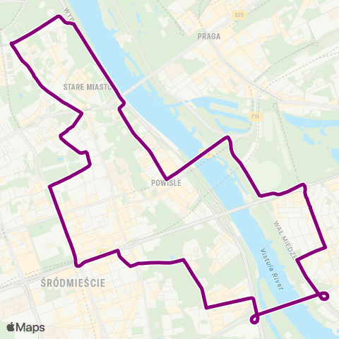 ZTM Warszawa Konwiktorska – Konwiktorska map