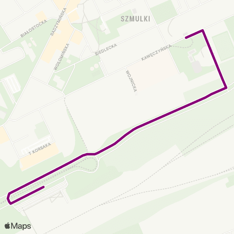 ZTM Warszawa Kawęczyńska - Bazylika – Dw. Wschodni (Kijowska) map